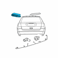 OEM 2007 Dodge Grand Caravan Module-Parking Assist Diagram - 56040539AG