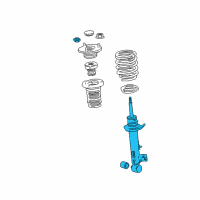 OEM Lexus LS500h ABSORBER Assembly, Shock Diagram - 48530-80815