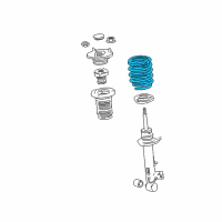 OEM 2018 Lexus LS500h Spring, Coil, RR Diagram - 48231-50371