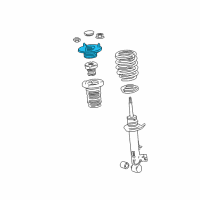 OEM 2020 Lexus LS500 Rear Suspension Support Diagram - 48755-50130