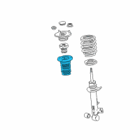 OEM 2019 Lexus LS500h INSULATOR, Rear Coil Spring Diagram - 48257-50040