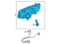 OEM Nissan Frontier FOG LAMP ASSY-RH Diagram - 26150-8995B