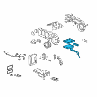 OEM 2008 Hummer H2 Core Asm, Auxiliary Heater Diagram - 19130385