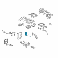 OEM 2009 Hummer H2 Valve Kit, Auxiliary A/C Evaporator Thermal Expansion Diagram - 19130395