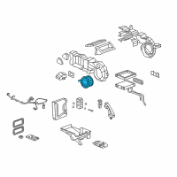 OEM Hummer Blower Asm, Auxiliary A/C Diagram - 19130384