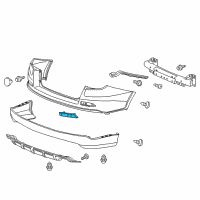 OEM Honda CR-V Reflector Assy., L. RR. Diagram - 33555-SWA-A01