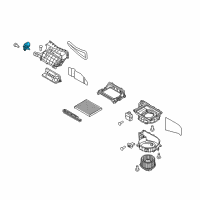 OEM Hyundai Genesis Ac Door Actuator Diagram - 97162-1UAA0