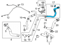 OEM Chevrolet Trailblazer Water Outlet Hose Diagram - 42747422