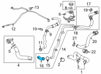 OEM 2022 Chevrolet Trailblazer Outlet Hose Diagram - 12670266