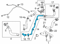 OEM 2021 Chevrolet Trailblazer Outlet Pipe Diagram - 12701215