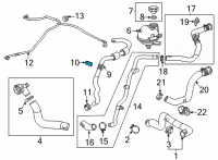 OEM Buick Encore GX Reservoir Hose Clip Diagram - 42755861