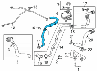 OEM Chevrolet Trailblazer Reservoir Hose Diagram - 42755860