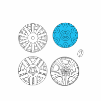 OEM 2008 Dodge Avenger Wheel Center Cap Diagram - 5085364AA