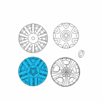 OEM 2011 Dodge Avenger Wheel Cover Diagram - 1TQ14PAKAB