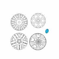 OEM 2008 Dodge Avenger Wheel Center Cap Diagram - 5105716AB