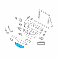 OEM 2017 BMW X5 Armrest, Right Diagram - 51-42-8-058-002