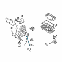 OEM Ford Explorer Sport Dipstick Diagram - XL2Z-6750-DA