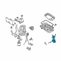 OEM 2003 Ford Explorer Oil Pump Diagram - 3L5Z6600AA