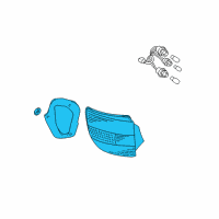 OEM 2001 Toyota Celica Combo Lamp Assembly Diagram - 81551-2B420