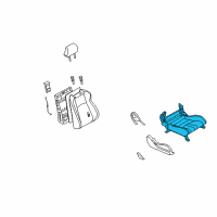 OEM 2008 Nissan 350Z Cushion Complete-Front Seat RH Diagram - 873A2-CF41A