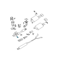 OEM 2006 Nissan Maxima Bracket Exhaust Tube Mounting Diagram - 20711-CA020