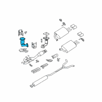 OEM 2006 Nissan Quest Three Way Catalyst Converter Diagram - 208A1-7Y100