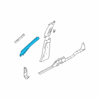 OEM 2007 Ford Freestyle Windshield Pillar Trim Diagram - 7F9Z-7403598-AA