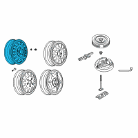 OEM Pontiac Aztek Wheel Diagram - 9592808