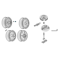 OEM Chevrolet Lumina APV Wheel Nut Cap Diagram - 10194308