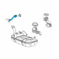 OEM Ford Mustang Filler Pipe Diagram - 3R3Z-9034-AA