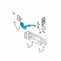 OEM Cadillac Escalade Pipe, Fuel Tank Filler Diagram - 15749592
