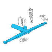 OEM Ford Explorer Sport Leaf Spring Diagram - 1L2Z-5560-AA