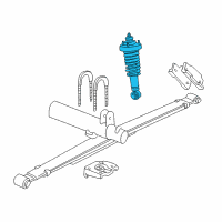 OEM 2002 Ford Explorer Sport Shock Diagram - 1L2Z-18125-HA