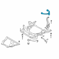 OEM BMW X6 Top Rubber Mount Wishbone, Left Diagram - 31-12-6-863-785