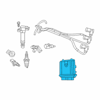 OEM Dodge Challenger Engine Controller Module Diagram - 5150722AC