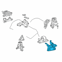 OEM 2021 Toyota Avalon Front Mount Stay Diagram - 12327-0P090