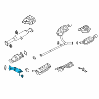 OEM 2014 Hyundai Sonata Front Muffler Assembly Diagram - 28610-2T120