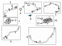 OEM 2019 Chevrolet Silverado 1500 Outlet Hose Gasket Diagram - 12665976