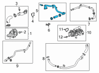 OEM 2021 Cadillac CT4 Outlet Hose Diagram - 12701679