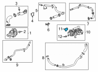 OEM 2021 GMC Sierra 1500 GASKET-THERM BYPASS PIPE Diagram - 12666026