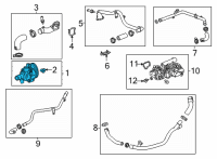 OEM 2020 Cadillac CT4 Water Pump Diagram - 12712271