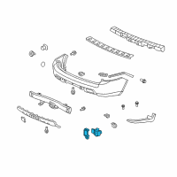 OEM 2013 Honda Pilot Sensor Assembly, Parking (Crystal Black Pearl) Diagram - 39680-TK8-A11ZD