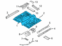 OEM Ford Maverick PAN ASY - FLOOR Diagram - NZ6Z-6011135-F