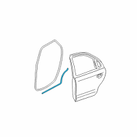 OEM 2005 Ford Focus Lower Weatherstrip Diagram - 5S4Z-5425324-A