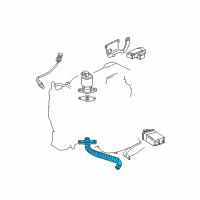 OEM 1998 Pontiac Trans Sport Pipe Asm, EGR Valve Diagram - 24506775