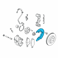 OEM 2016 Ford Transit Connect Splash Shield Diagram - KV6Z-2K004-A