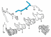 OEM Kia PIPE ASSY-WATER Diagram - 254603N300