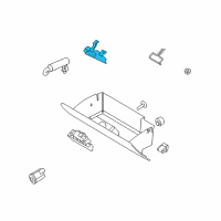 OEM Ford Taurus Glove Box Lamp Diagram - DG1Z-14413-A