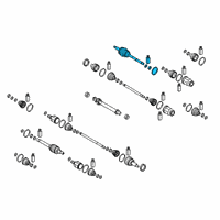 OEM Hyundai Veloster N Joint & Shaft Kit-Front Axle W Diagram - 49525-K9100