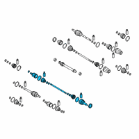 OEM 2021 Hyundai Veloster N Shaft Assembly-Drive, LH Diagram - 49500-K9100